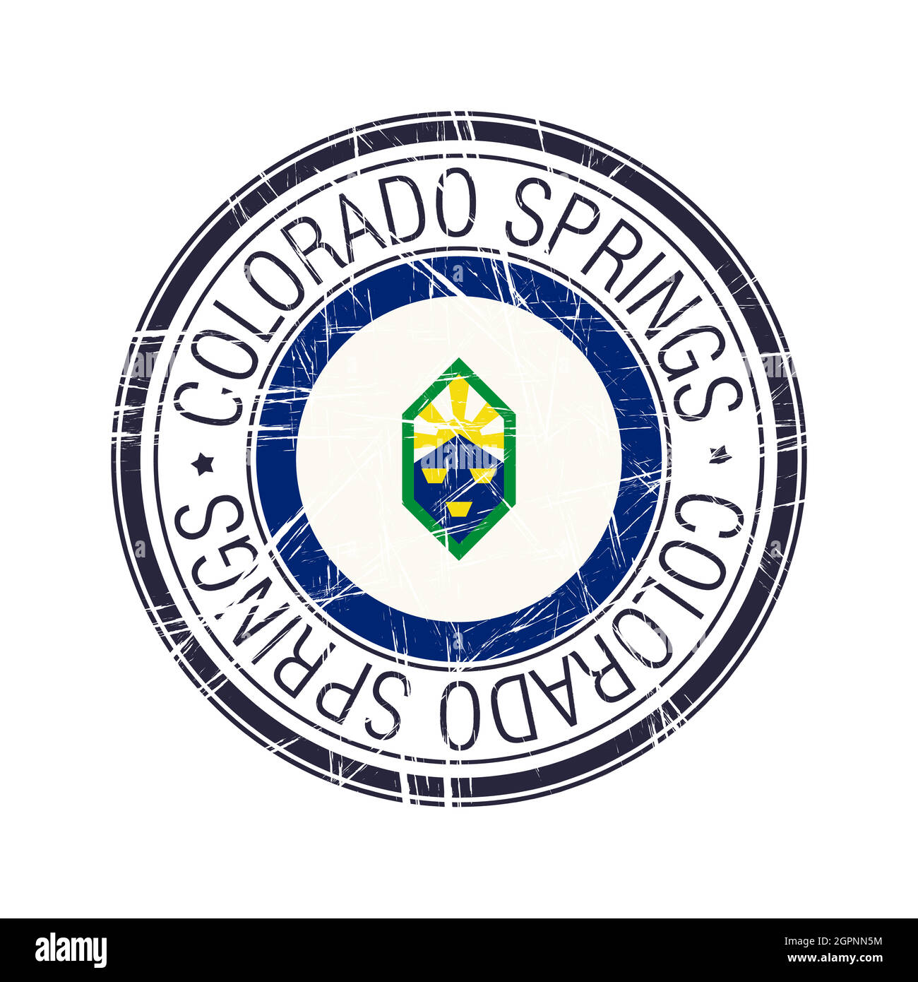City of Colorado Springs, Colorado vector stamp Stock Vector Image
