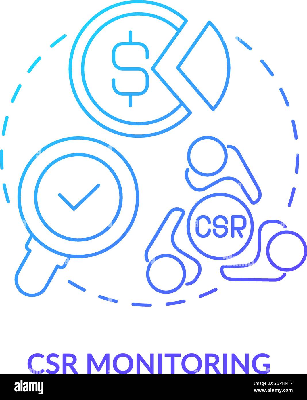 CSR monitoring frramework concept icon Stock Vector Image & Art - Alamy