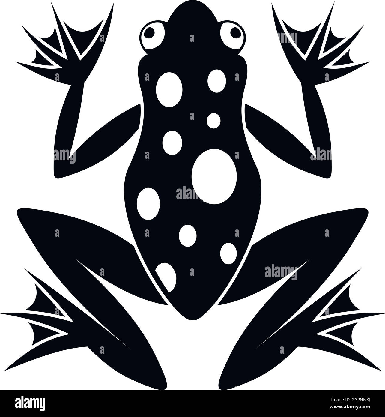 Frog icon, simple style Stock Vector