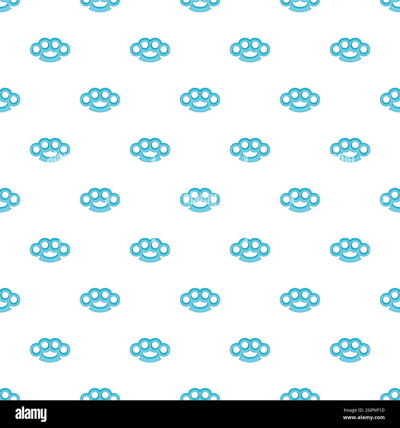Knuckles pattern, cartoon style Stock Vector