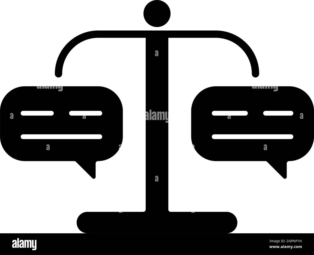 Form judgement black glyph icon Stock Vector