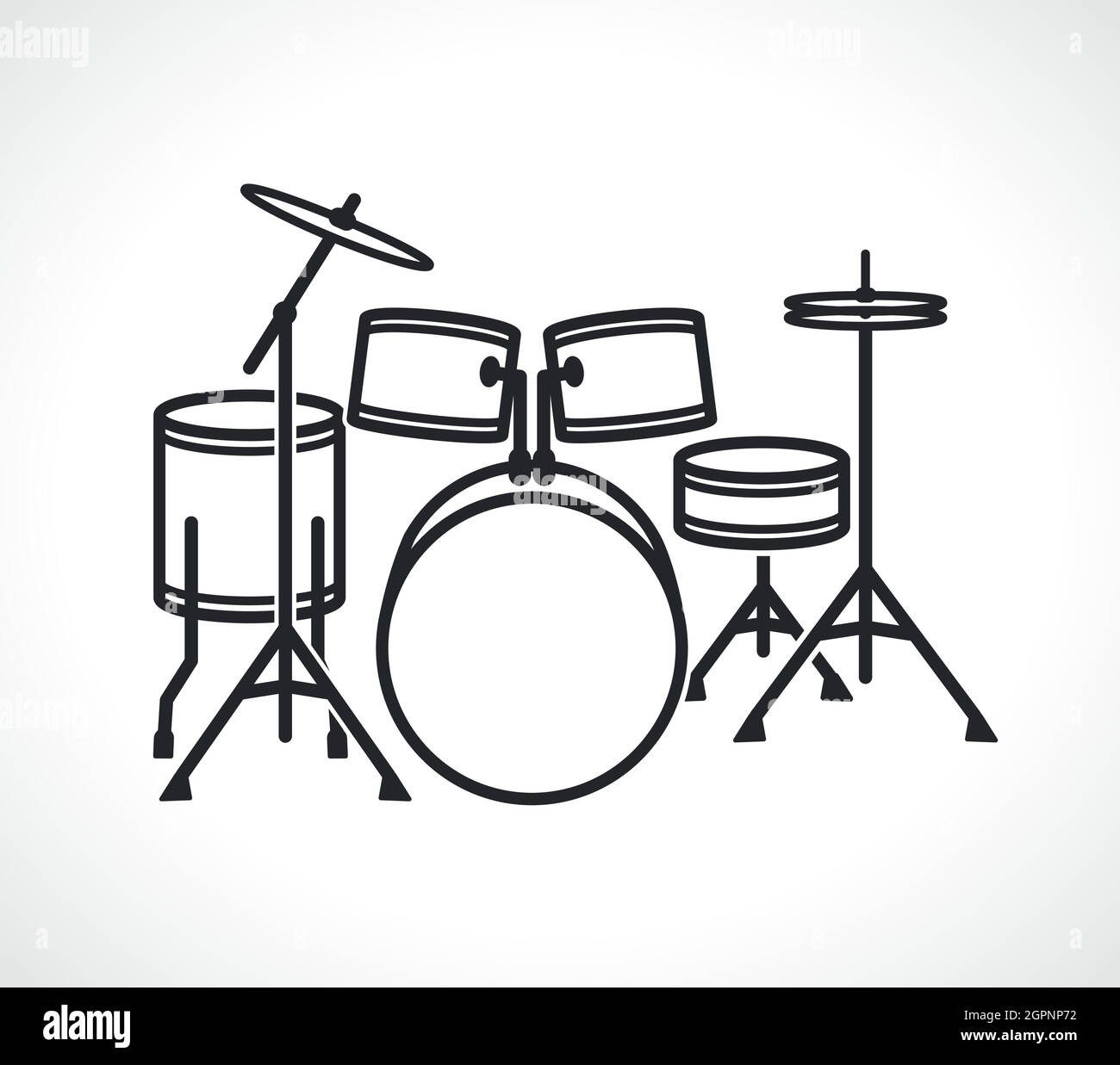 Learn How to Draw Drums Musical Instruments Step by Step  Drawing  Tutorials
