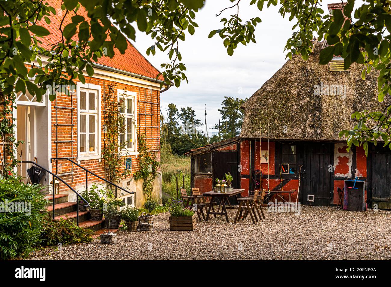 Villa Skovly (Beths Hus), Svendborg, Denmark Stock Photo