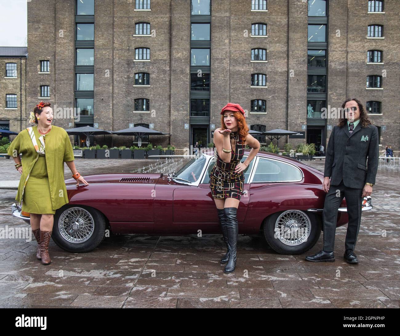 London UK 30 Sep 2021 Dressed to impress models pose with a