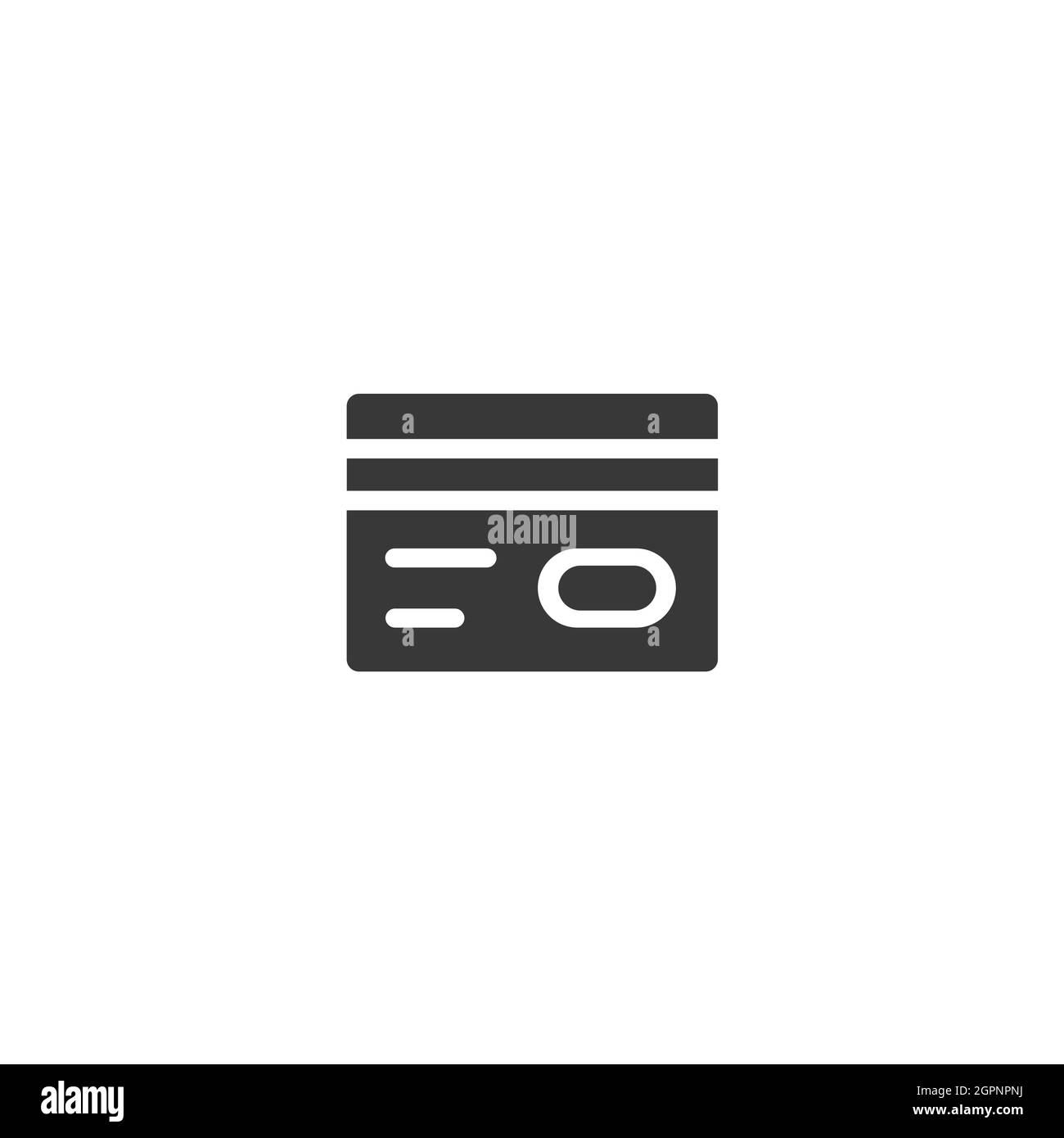 Credit card. Payment options. Isolated icon. Commerce glyph vector illustration Stock Vector