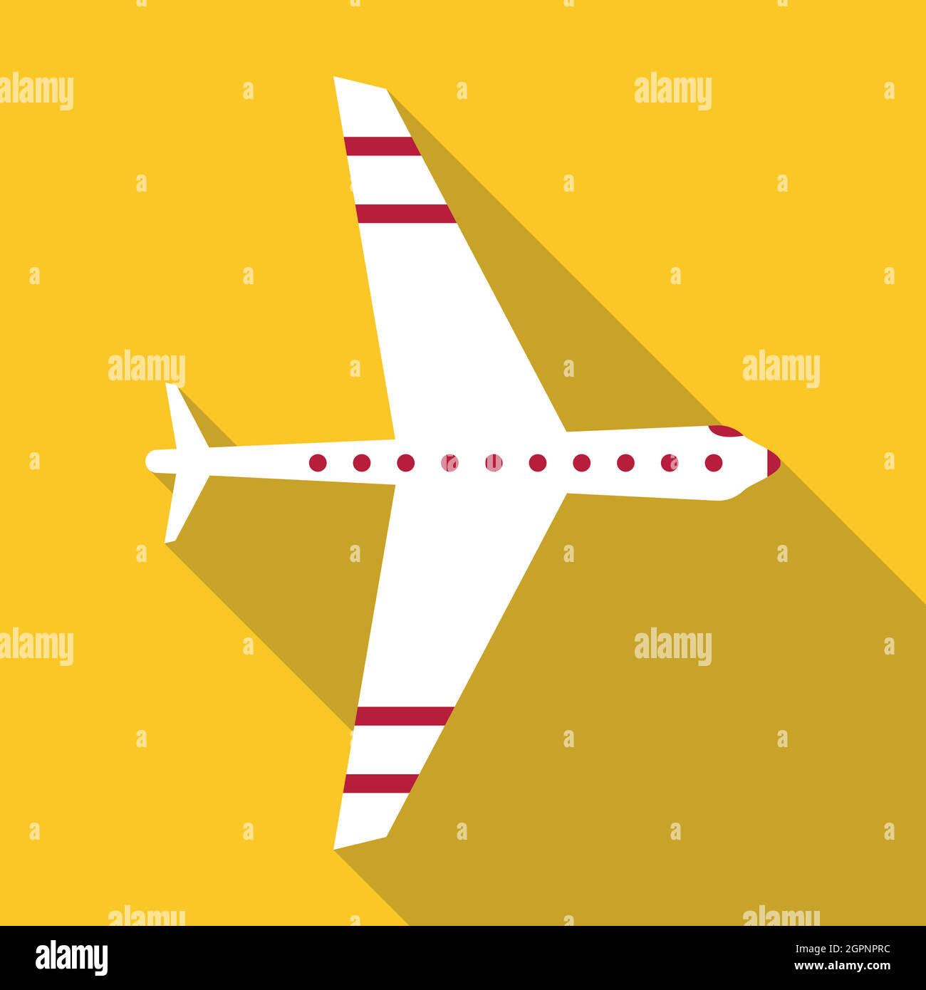 Plane icon, flat style Stock Vector Image & Art - Alamy