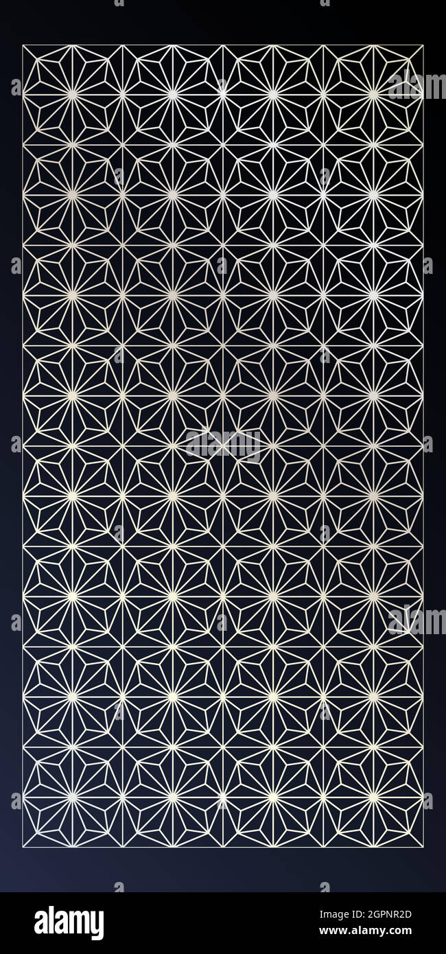 Arabic laser cut 11 Stock Vector