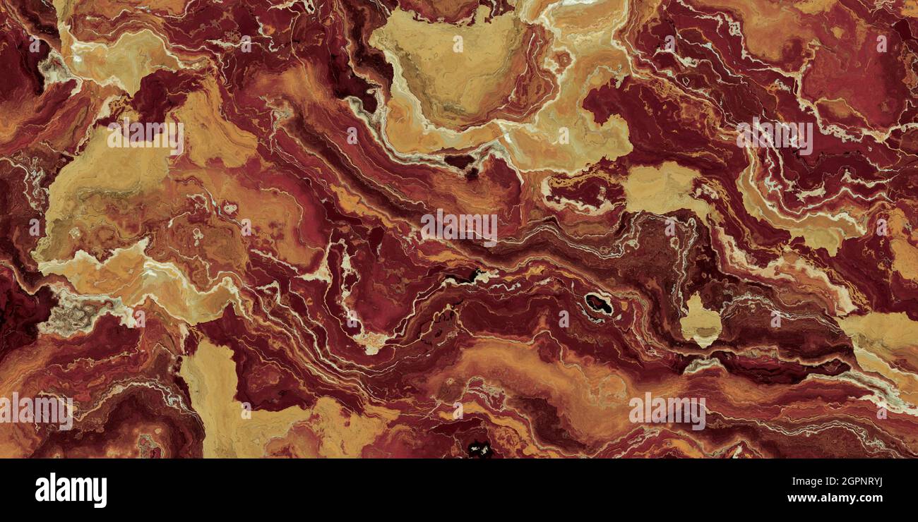 Red Onyx abstract Pattern. Texture and background. 2d marble illustration. Natural beauty Stock Photo