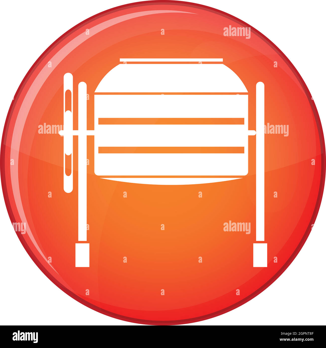 Concrete mixer icon, flat style Stock Vector Image & Art Alamy