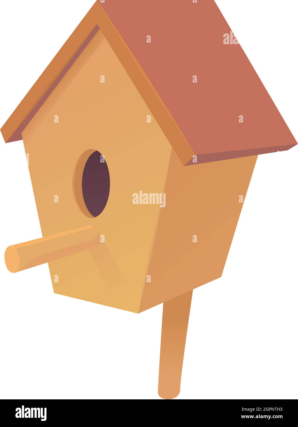Nesting box icon, cartoon style Stock Vector