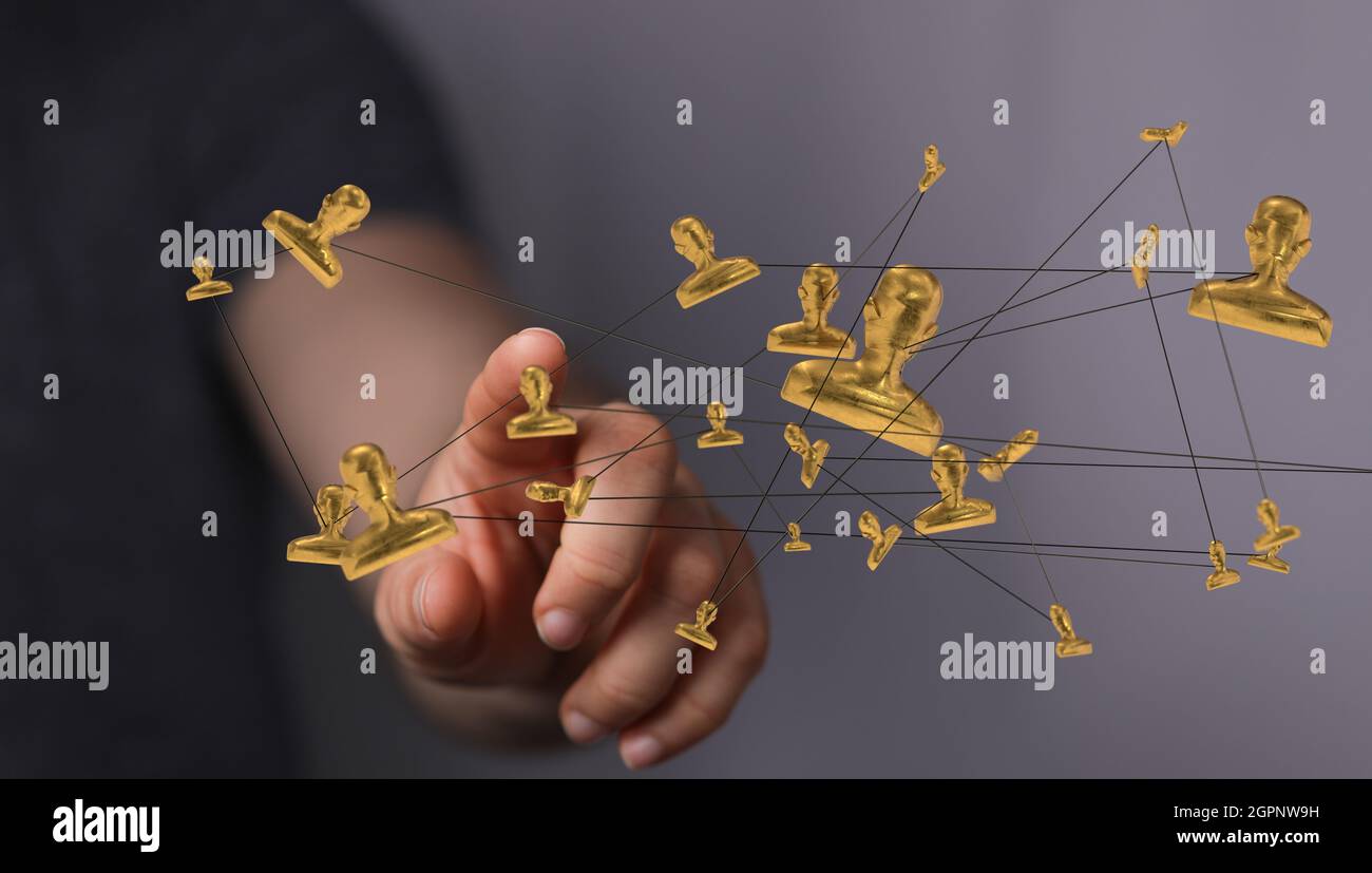 People network structure HR Stock Photo - Alamy