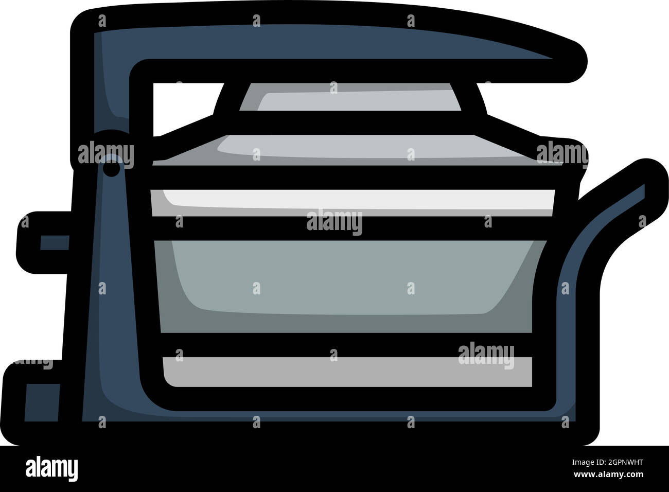 Electric Convection Oven Icon Stock Vector