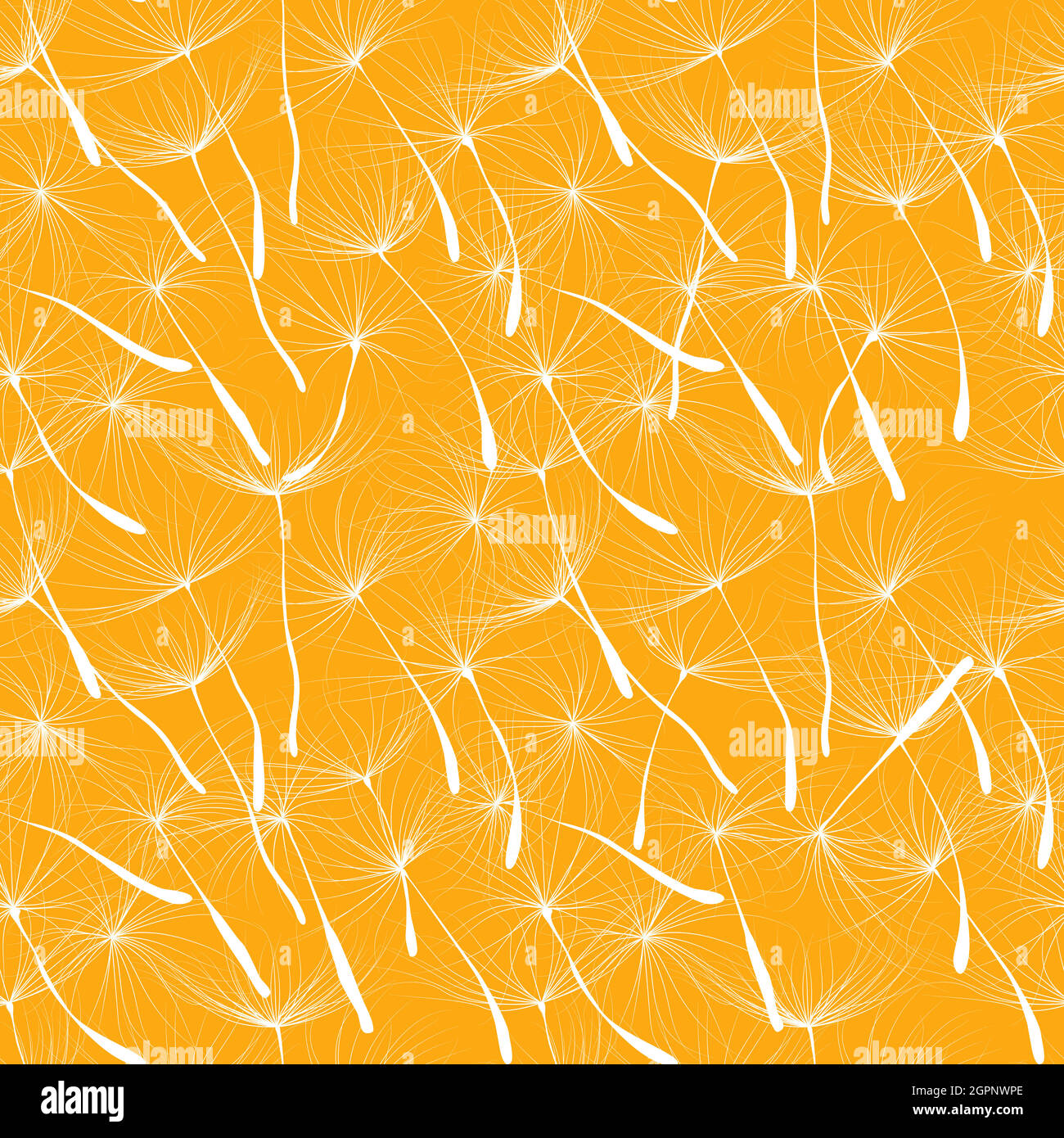 Whimsical dandeline pattern Stock Vector