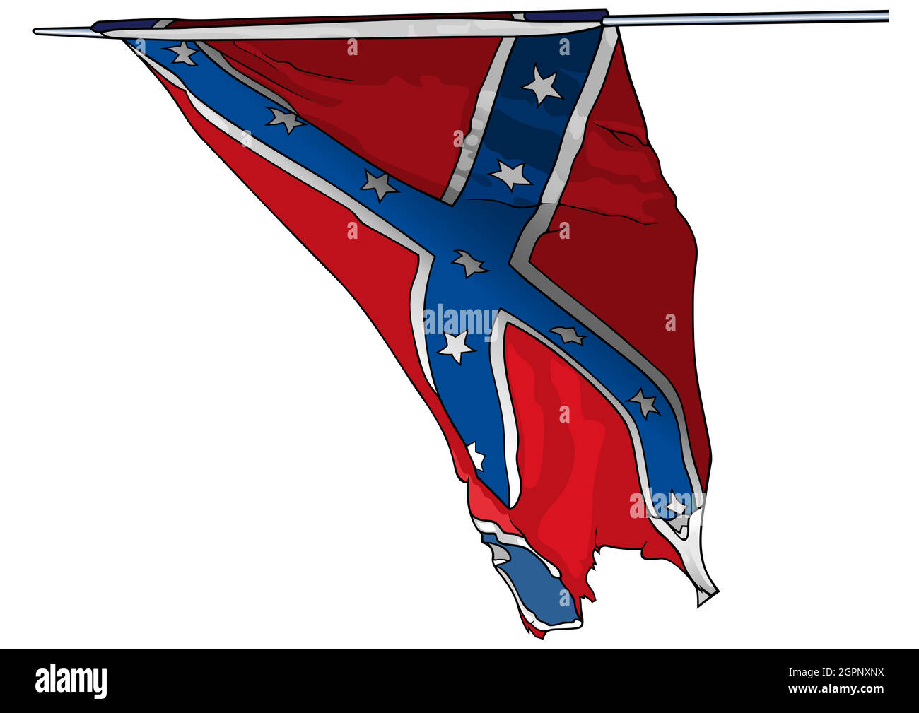 Original Civil War Confederate Flag