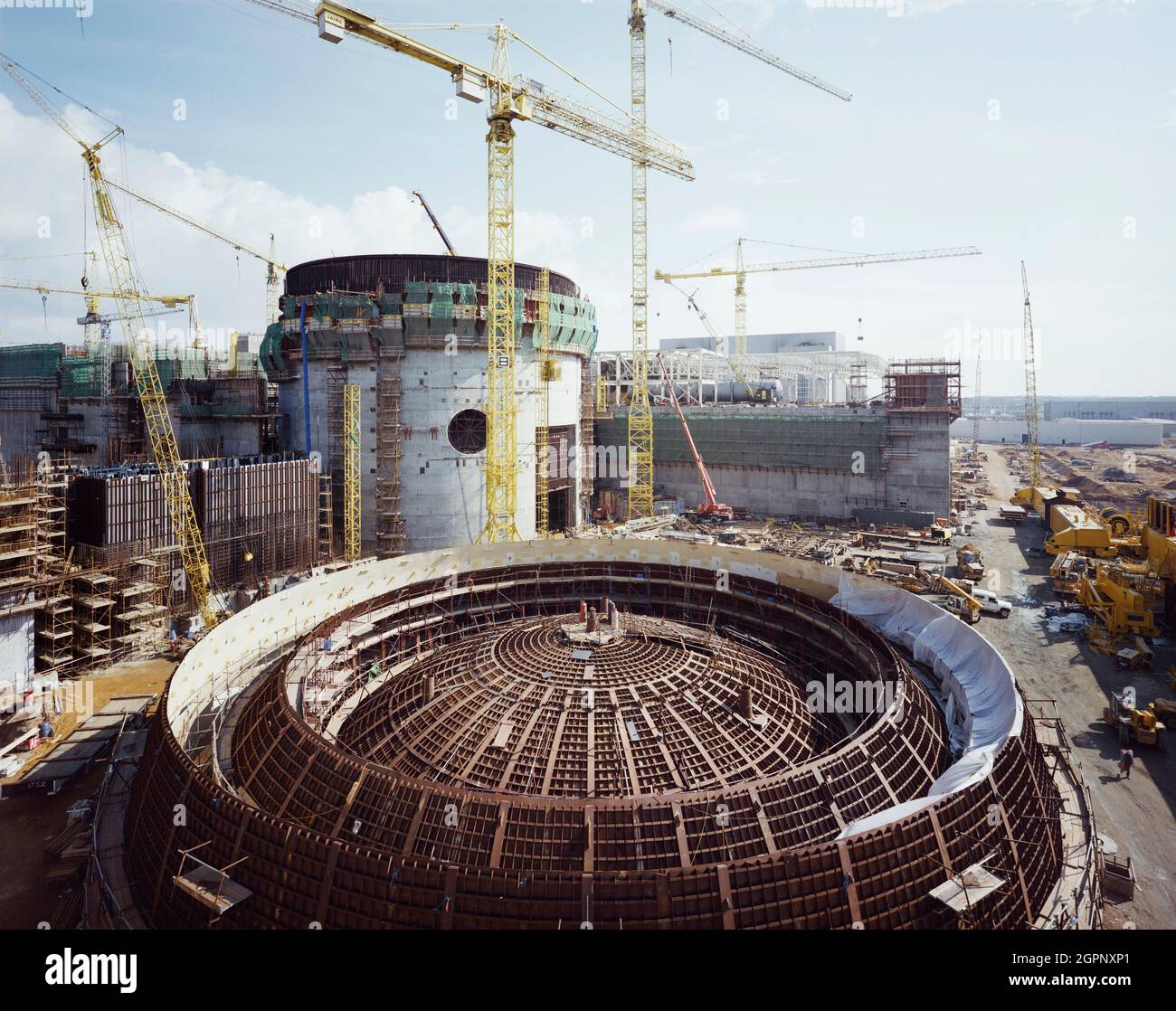 Looking South east Towards The Reactor Building On The Construction Looking South east Towards The Reactor Building On The Construction
