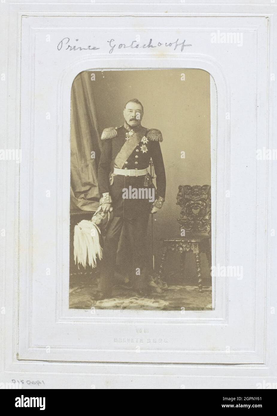 Prince Gortschakoff, 1860-69. [Possibly a portrait of Prince Alexander ...