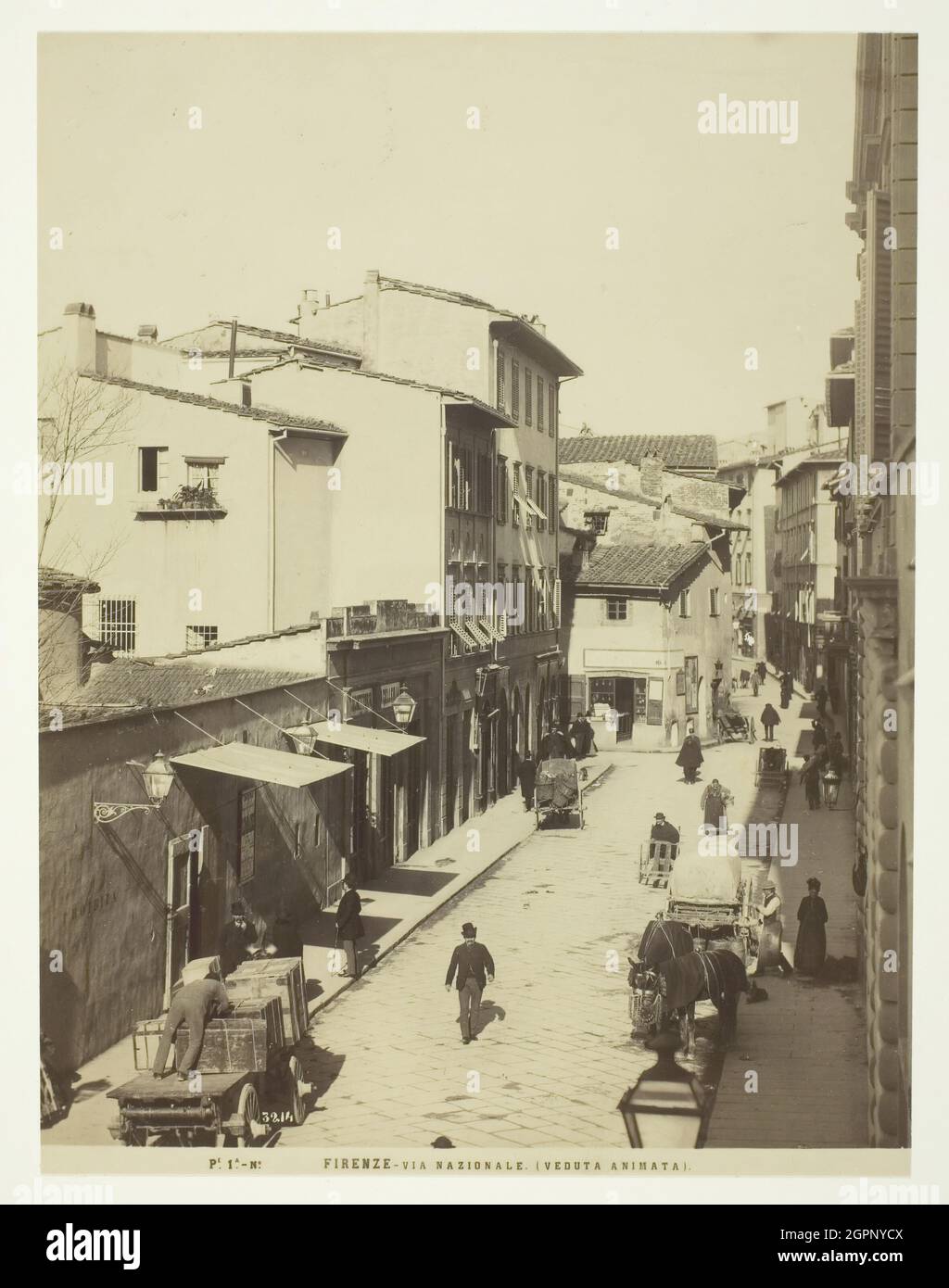 Firenze, via Nazionale, 1850-1900. [Street scene, via Nazionale
