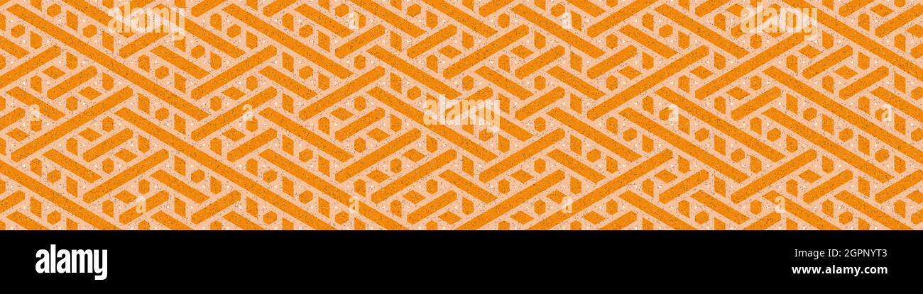 Computer-generated Hexagon Tile Connection art background design illustration Stock Vector