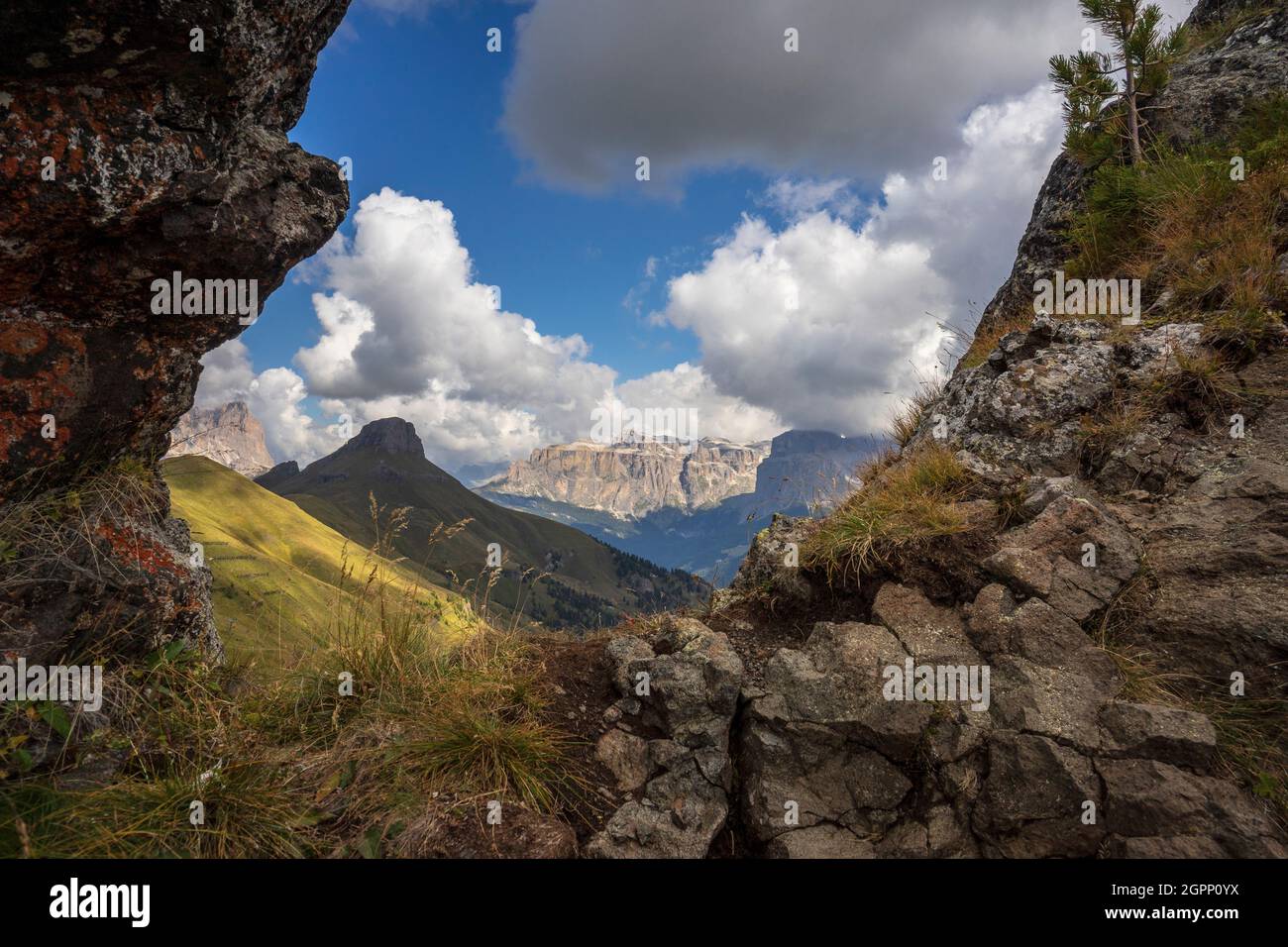 Beautiful mountain landscape of the Dolomites. Italy Stock Photo - Alamy