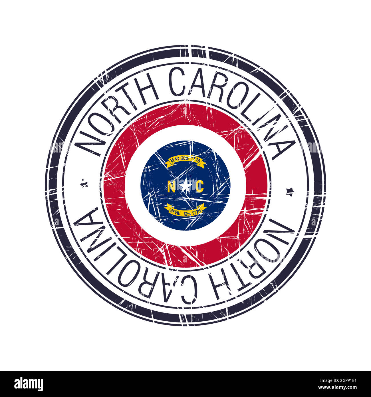 North Carolina rubber stamp Stock Vector Image & Art Alamy