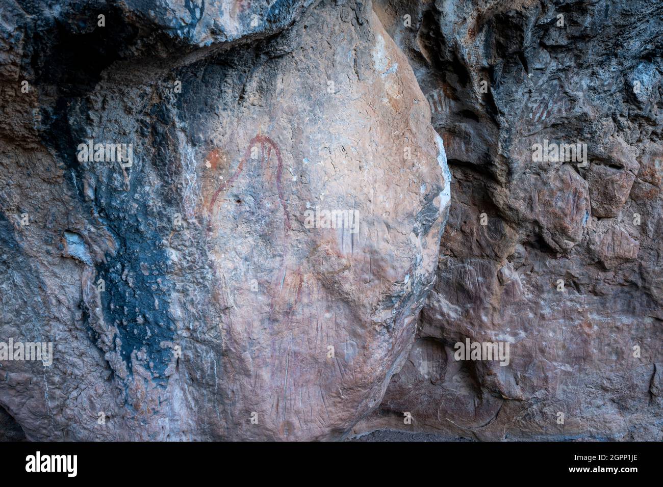 Wullumba Art Site, Chillagoe-Mungana Caves National Park, North Queensland,  Australia Stock Photo