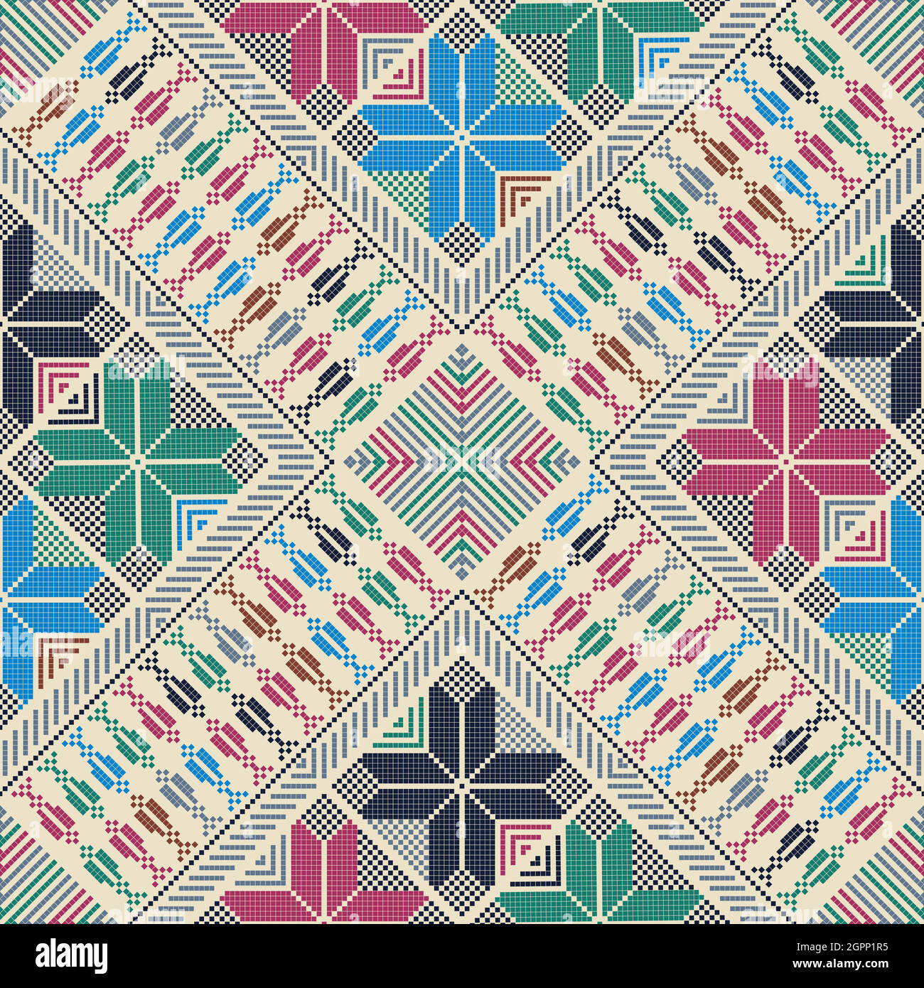 Palestinian Pattern Texture Palestinian embroidery pattern 267 Stock Vector Image & Art - Alamy