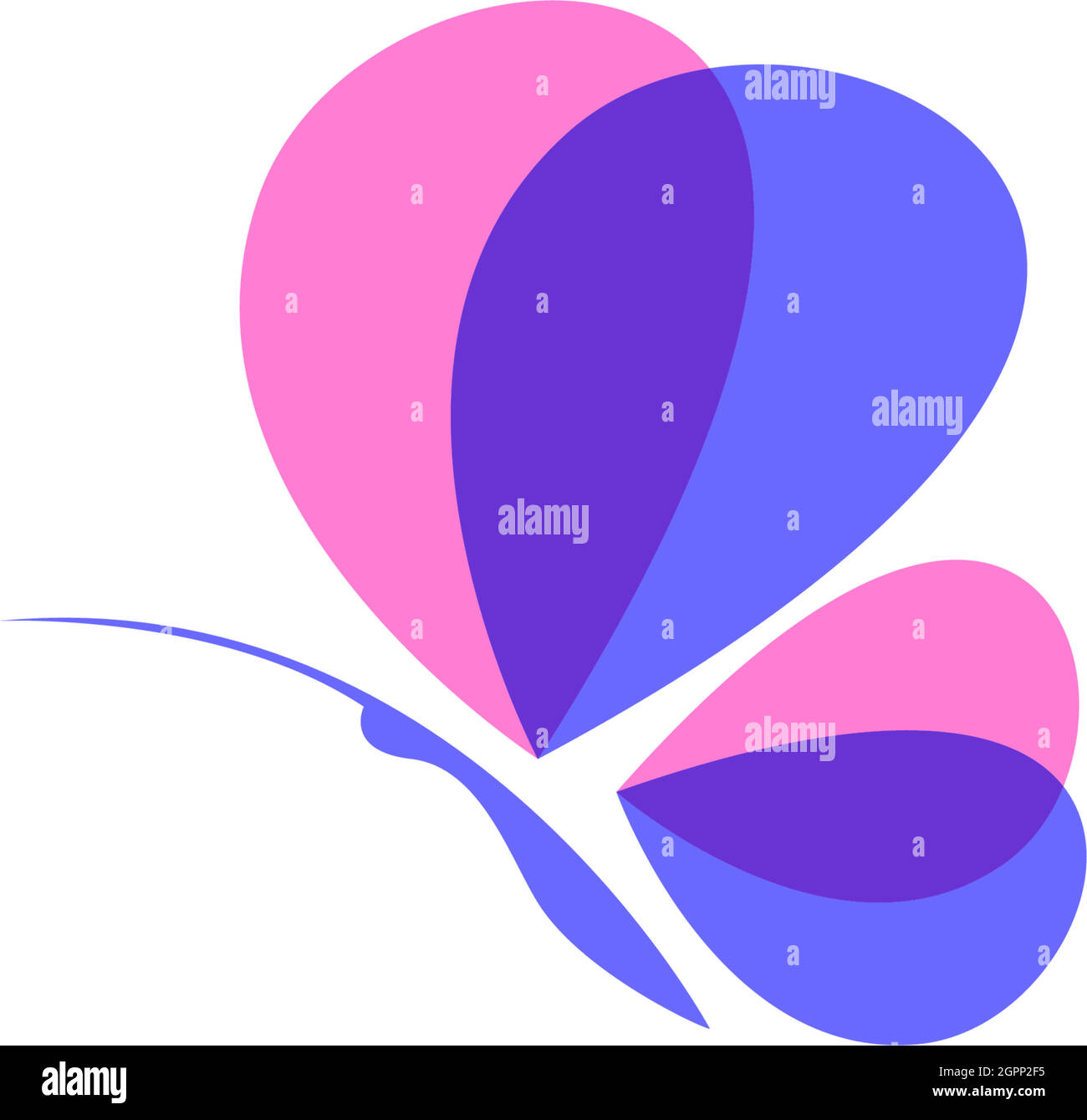Butterfly icon logo design concept template illustration Stock Vector ...