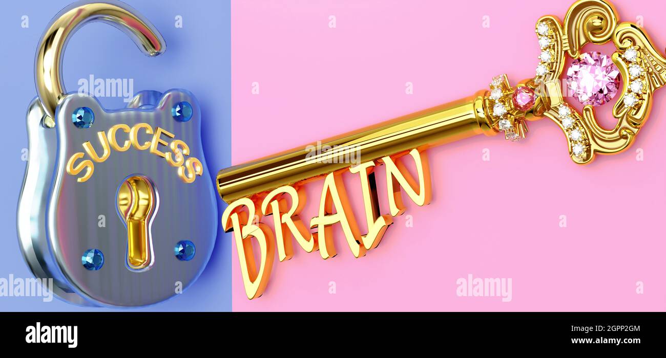 Key with brain hi-res stock photography and images - Alamy