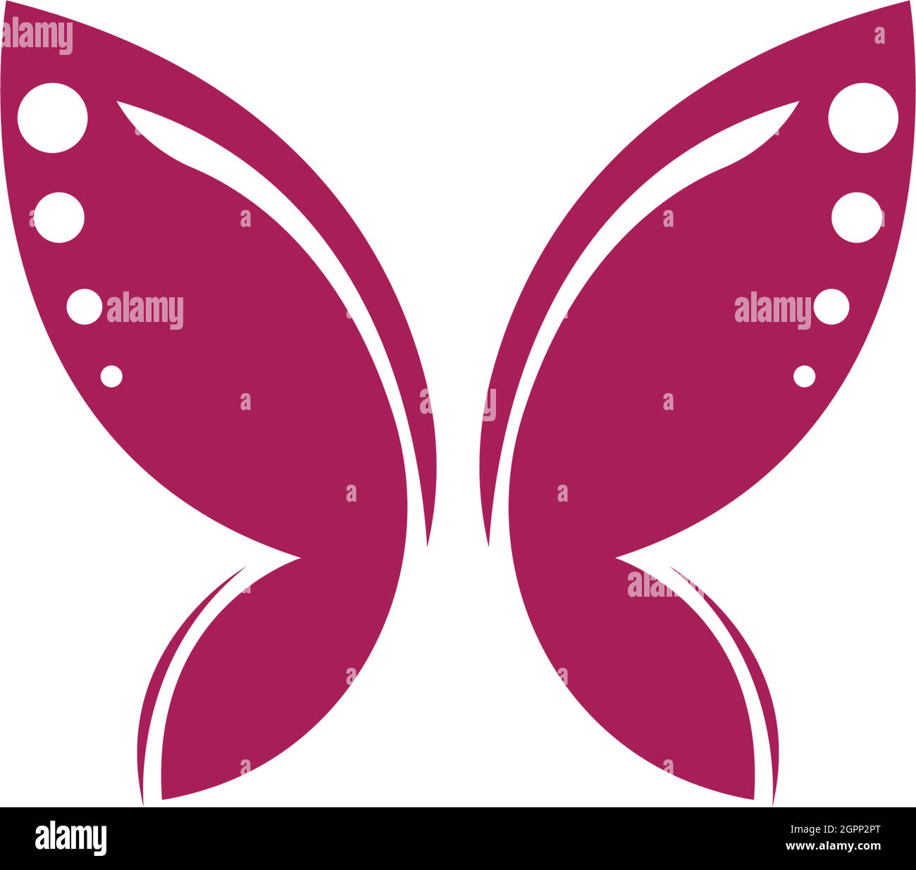 Butterfly icon logo design concept template illustration Stock Vector