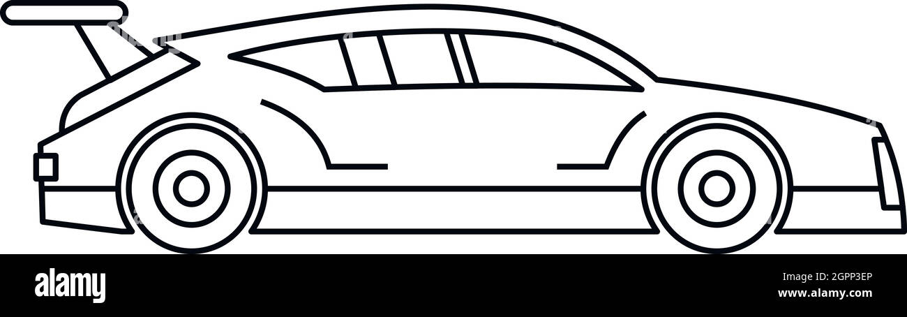 Racing car icon, outline style Stock Vector Image & Art - Alamy