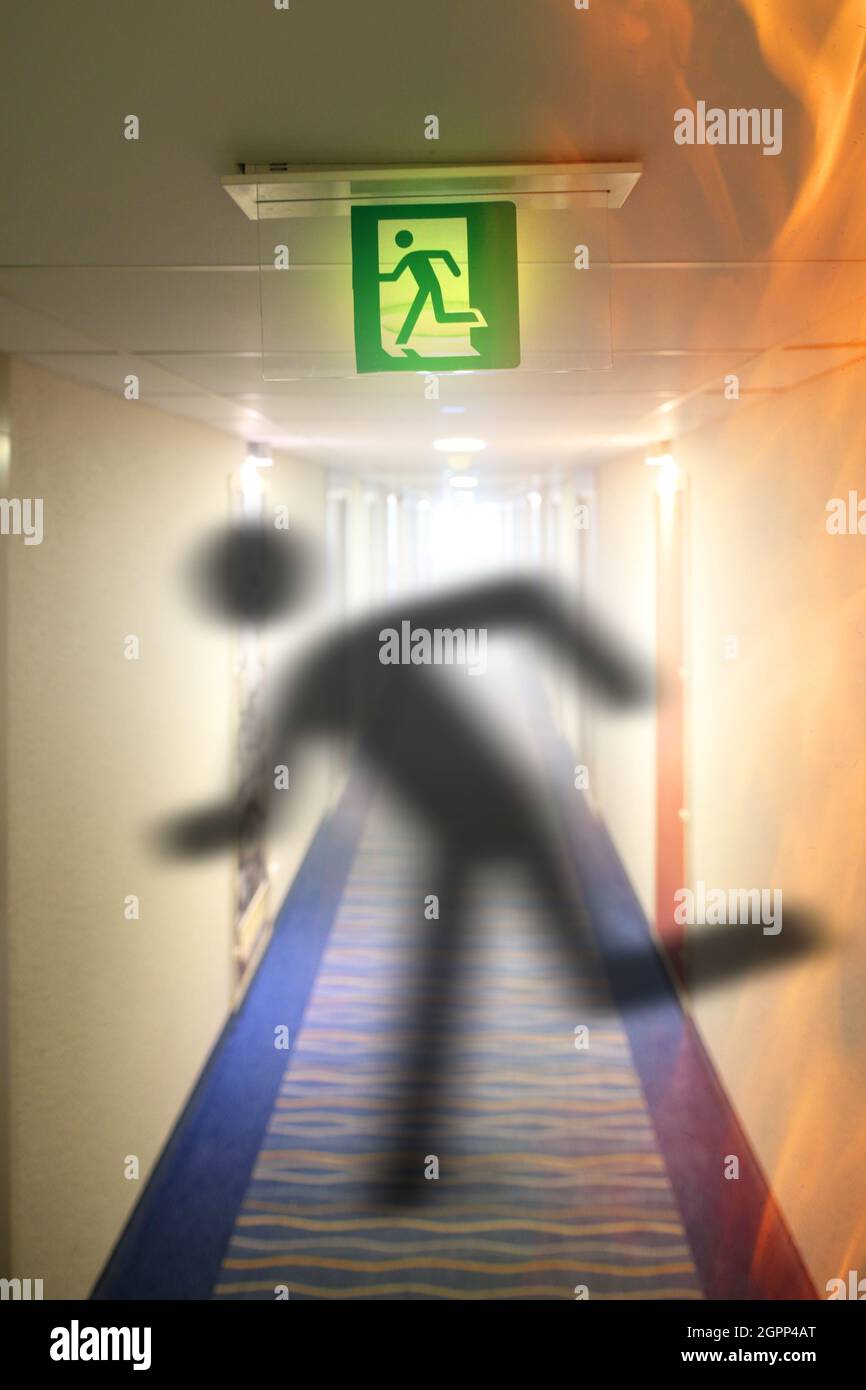 Fire Exitt Workplace safety fire protection hi-res stock photography and images ...