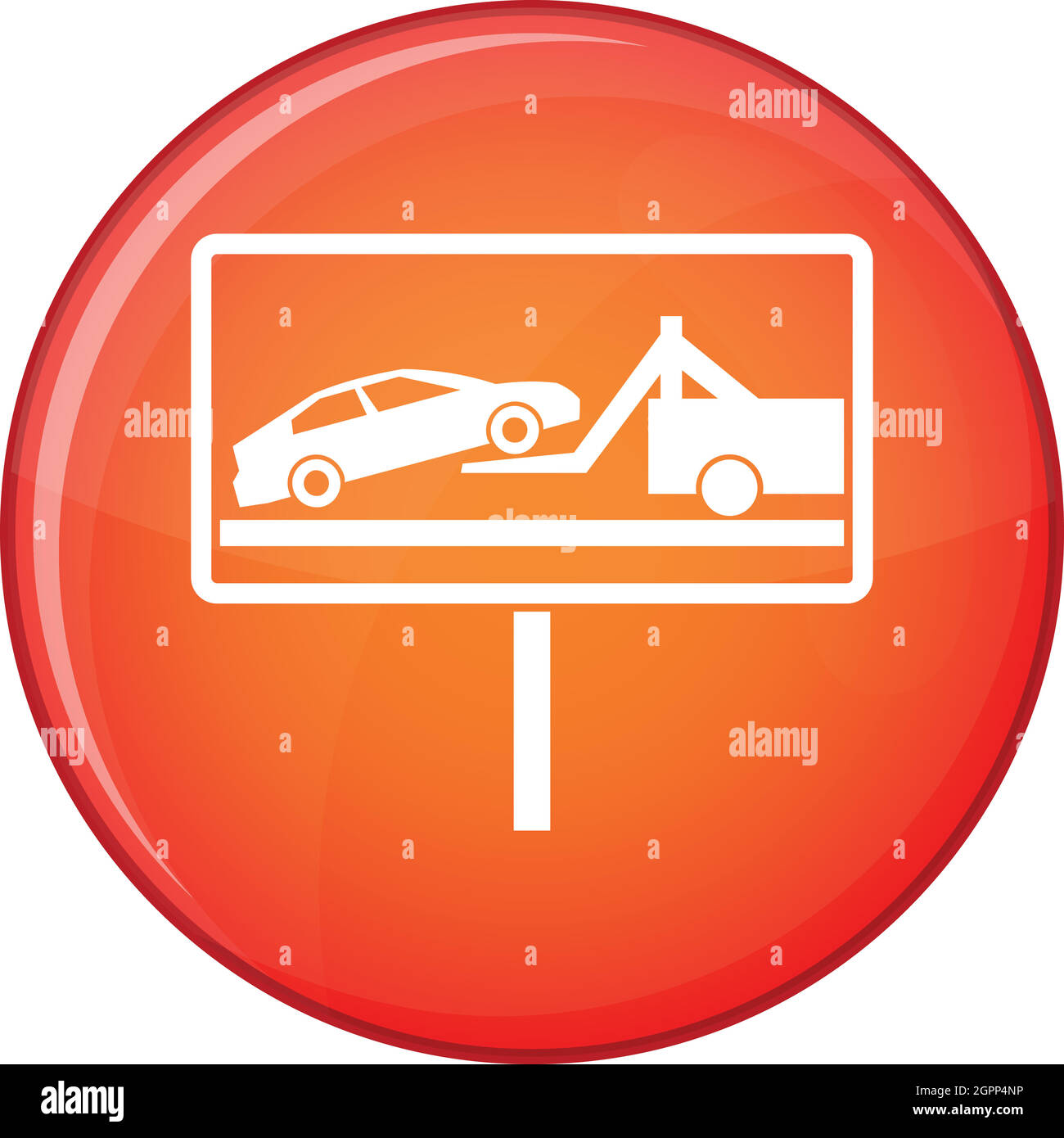 No parking sign icon, flat style Stock Vector Image & Art - Alamy