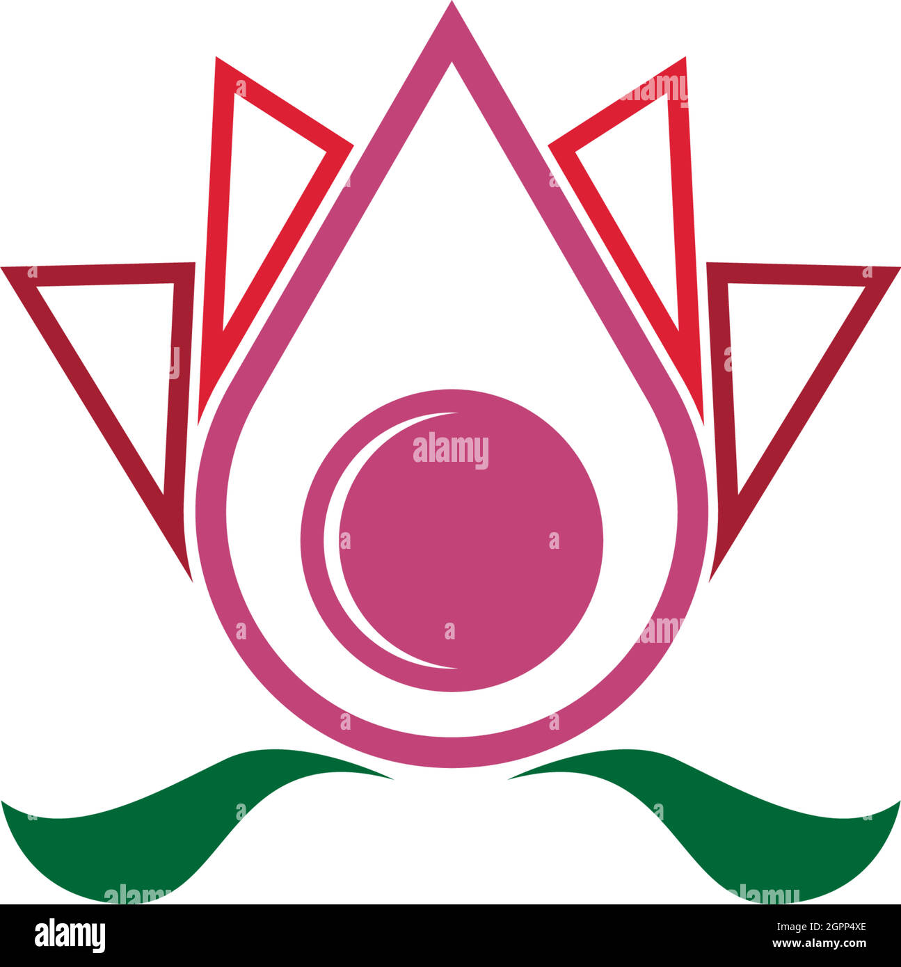 Beauty Lotus flowers logo icon design template Stock Vector