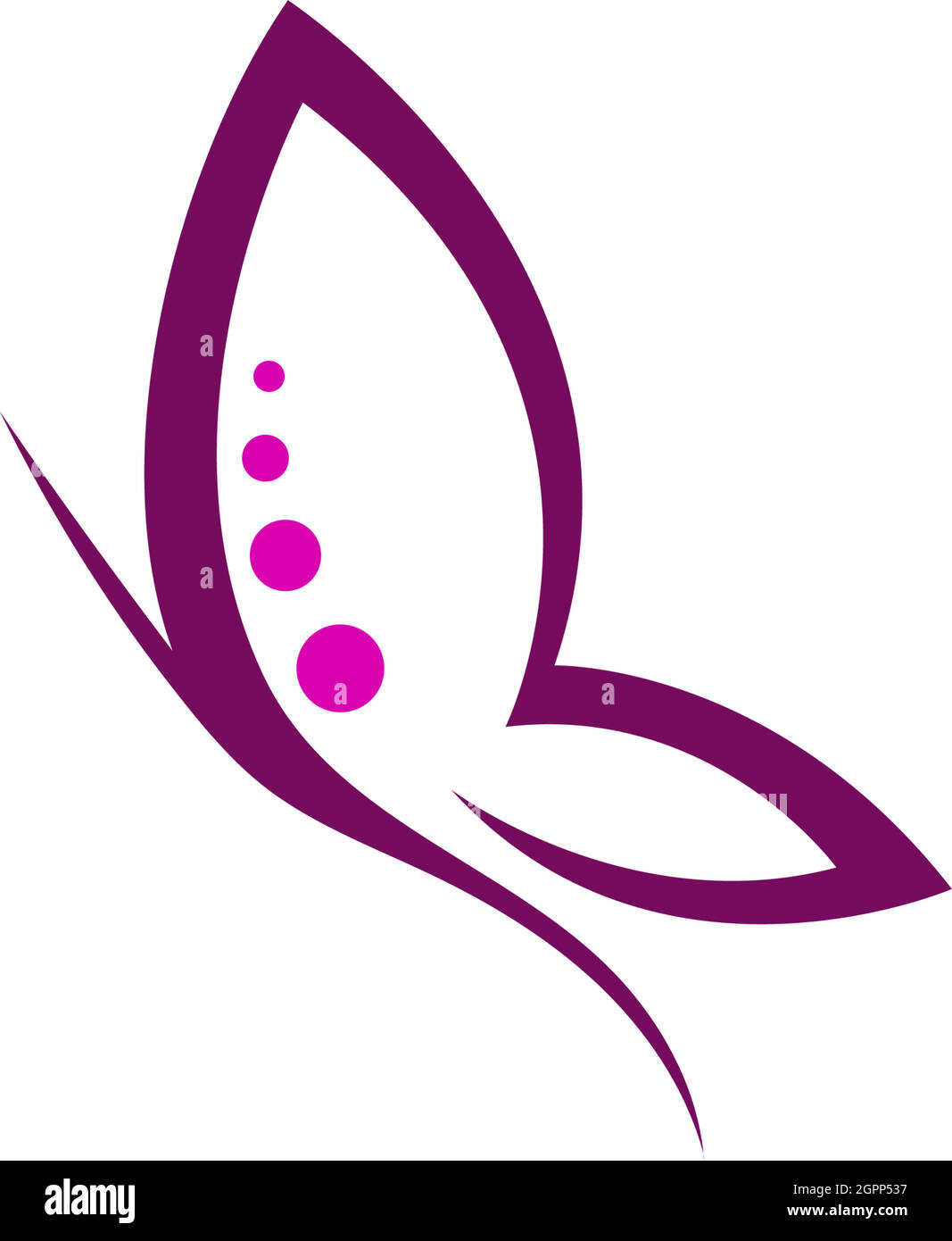 Butterfly icon logo design concept template illustration Stock Vector ...