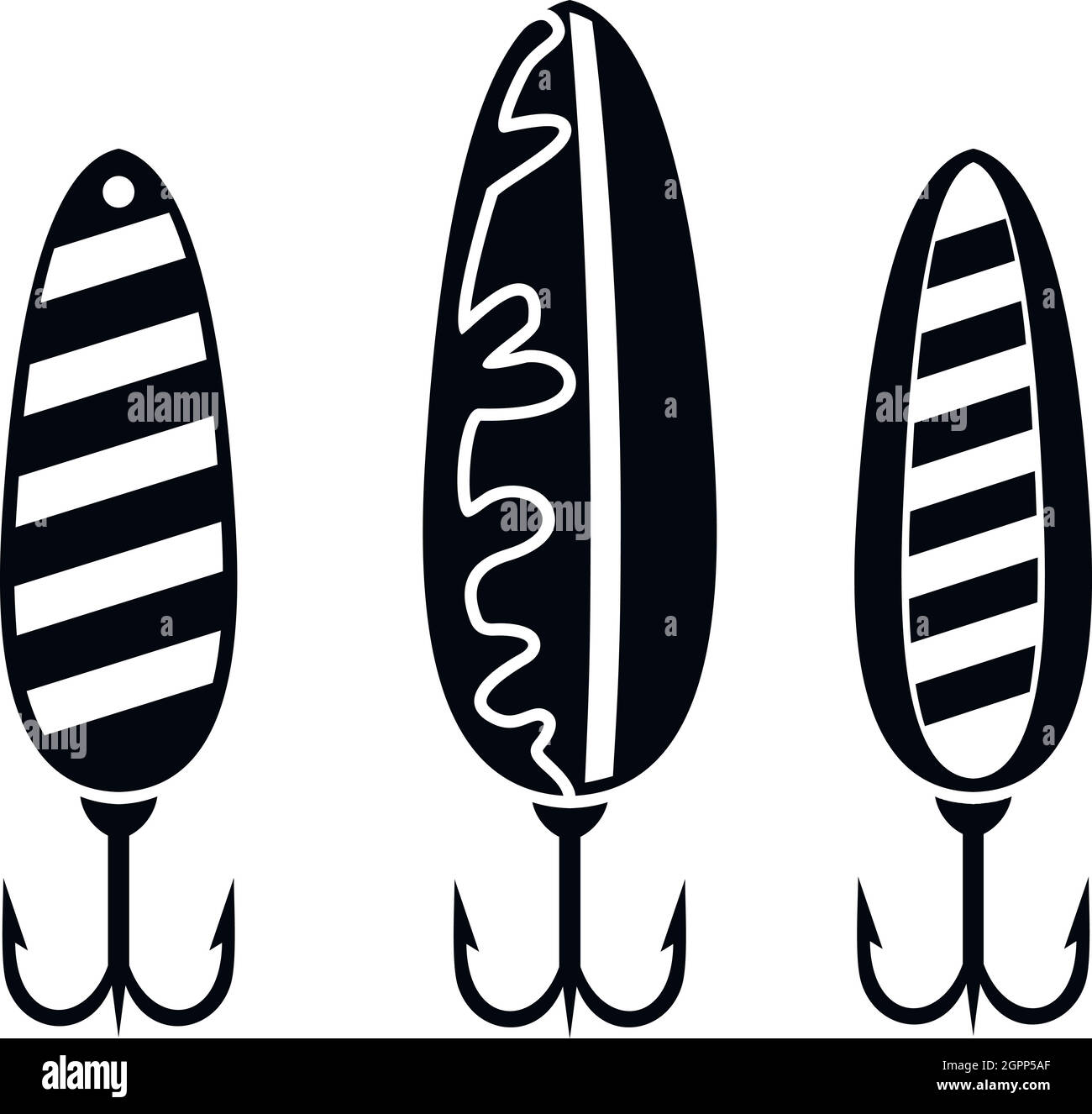 Plastic fishing lure icon, simple style Stock Vector Image & Art Alamy