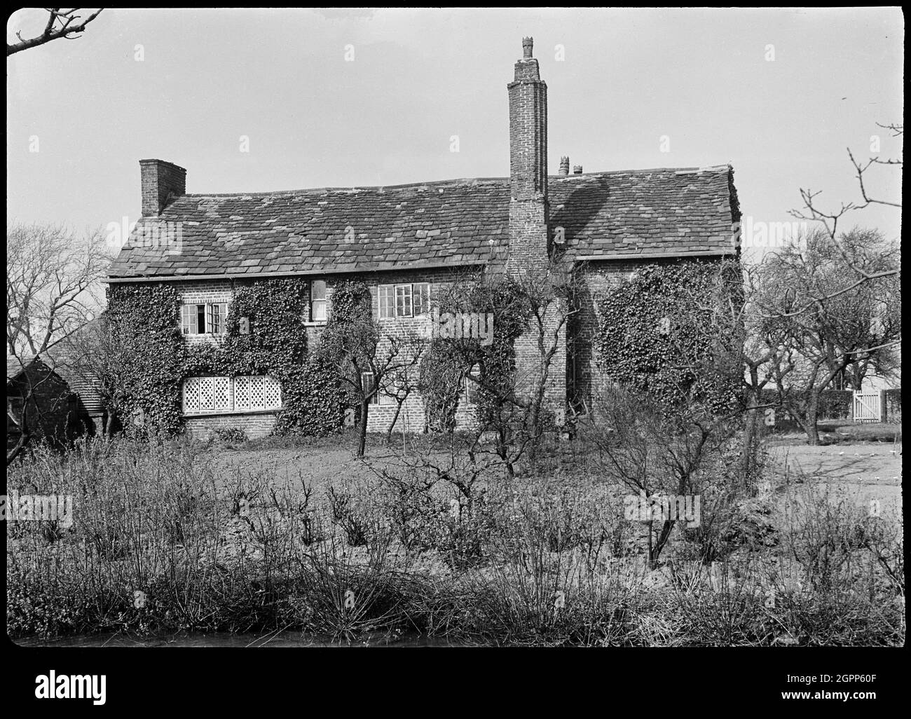 Peel Hall, Manchester, 1942. An exterior view of Peel Hall, a farmhouse