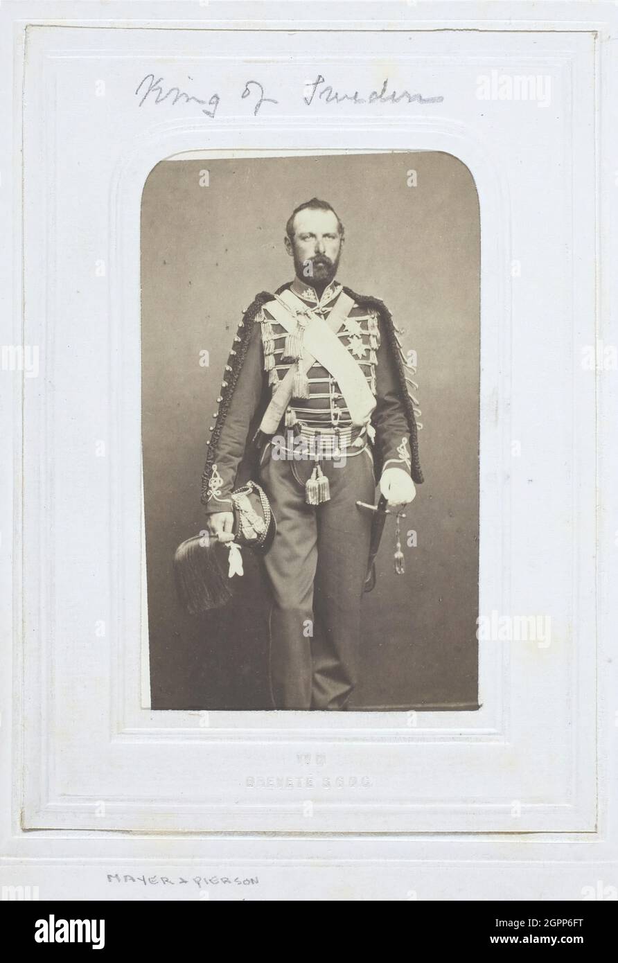 King of Sweden, 186069. [Portrait of Charles XV, King of Sweden and