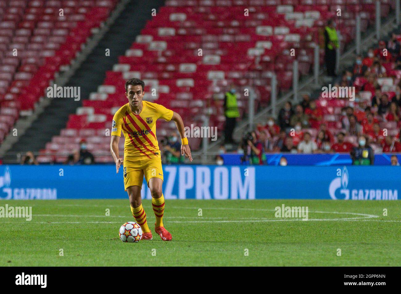 September 29, 2021. Lisbon, Portugal. Barcelona's defender from Spain Eric Garcia (24) in action during the game of the 2nd round of Group E for the UEFA Champions League, Benfica vs Barcelona Credit: Alexandre de Sousa/Alamy Live News Stock Photo