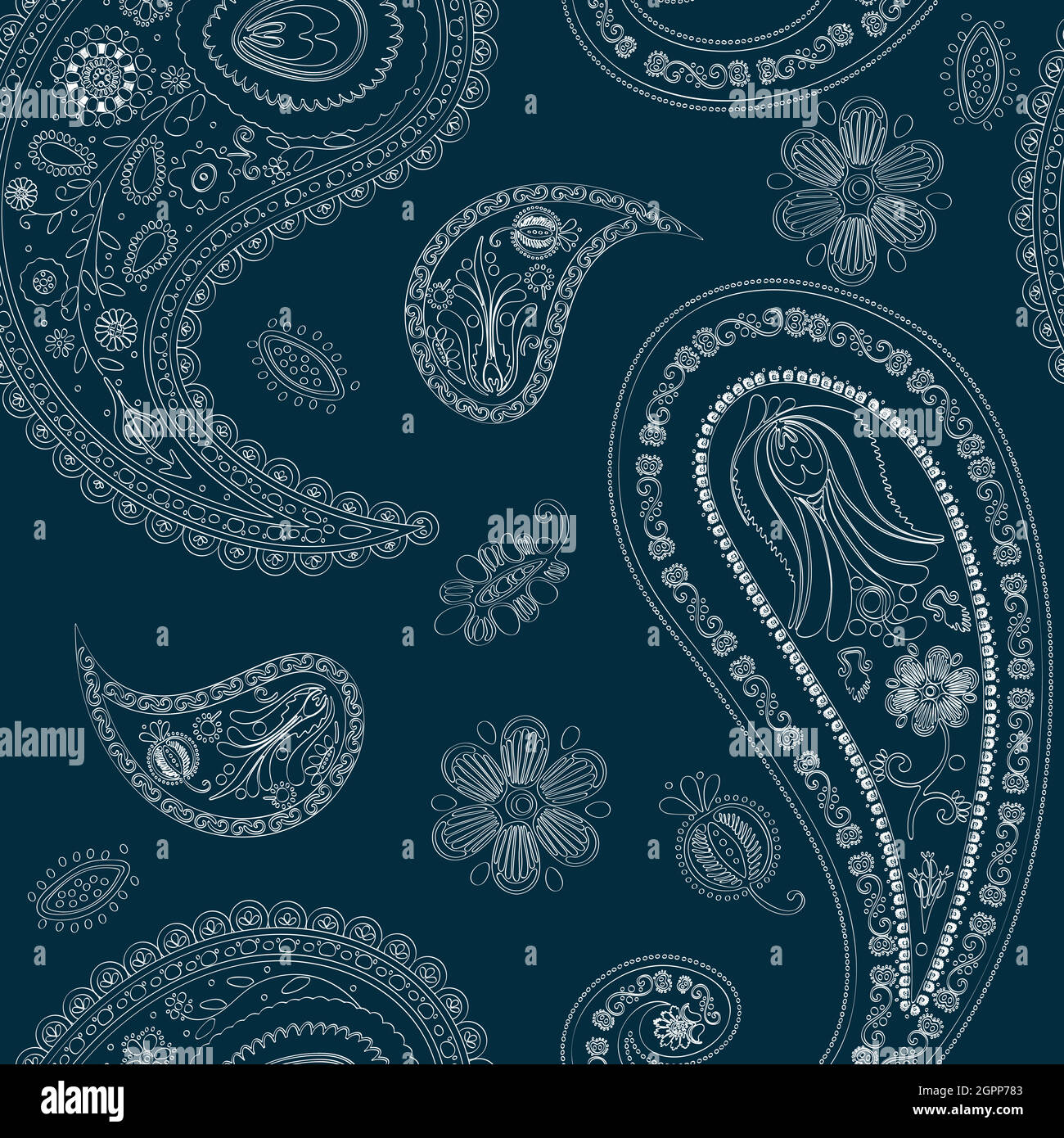 Floral paisley design 5 Stock Vector