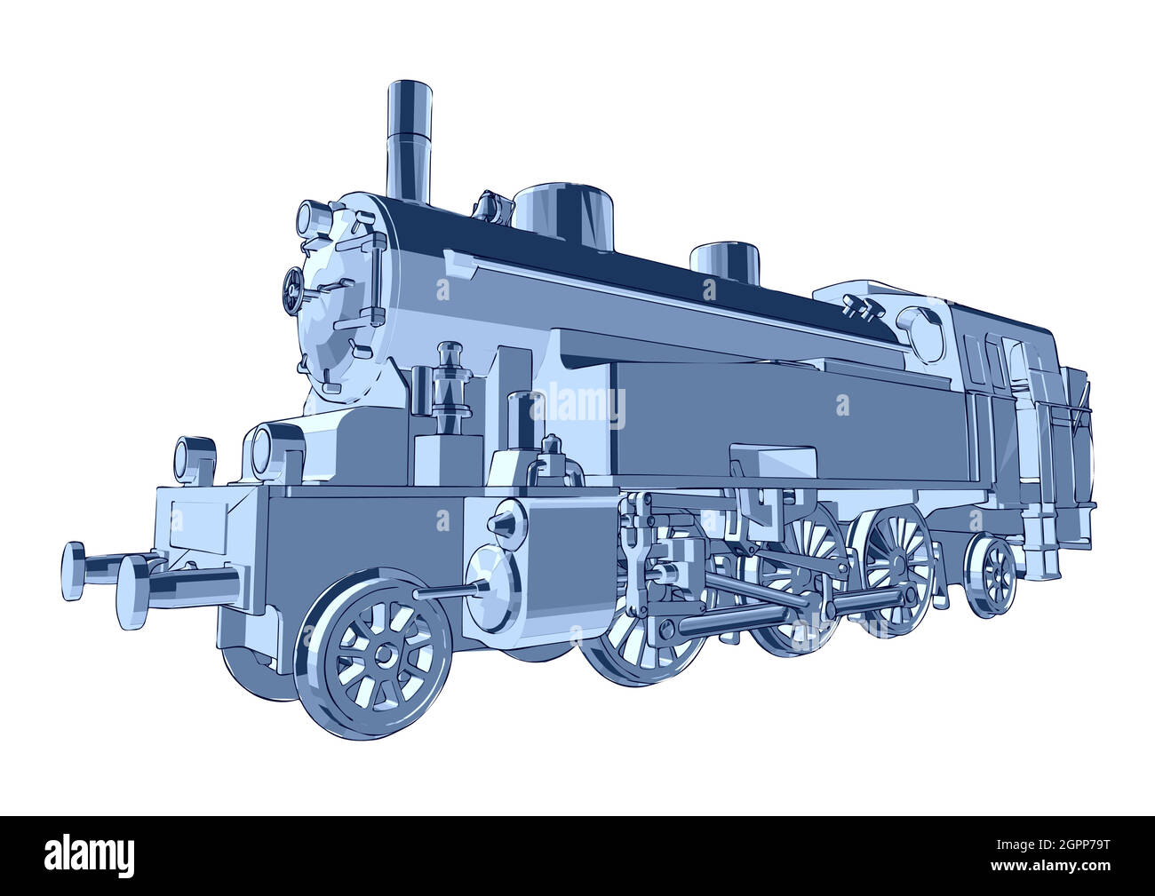 vintage train Stock Vector