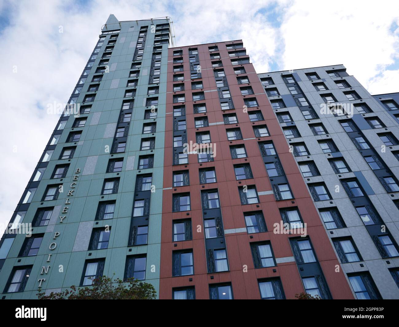 Beckley Point, student housing and the tallest building in the South West. Plymouth, Devon UK Stock Photo