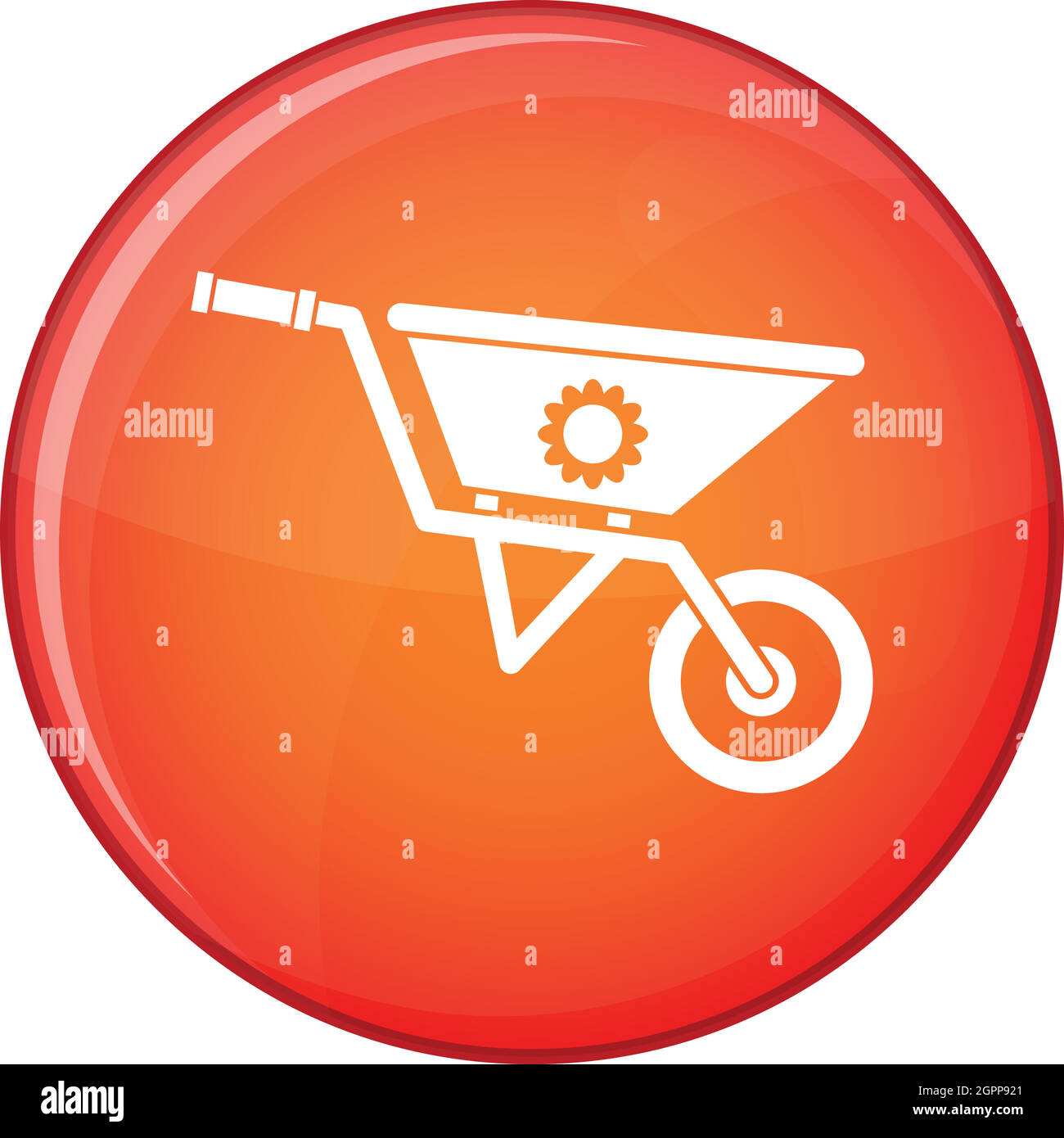 Wheelbarrow icon, flat style Stock Vector Image & Art Alamy