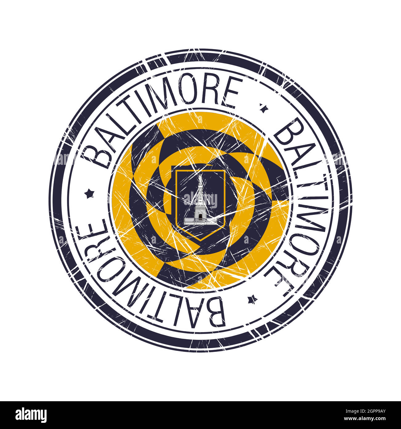 City of Baltimore, Maryland vector stamp Stock Vector