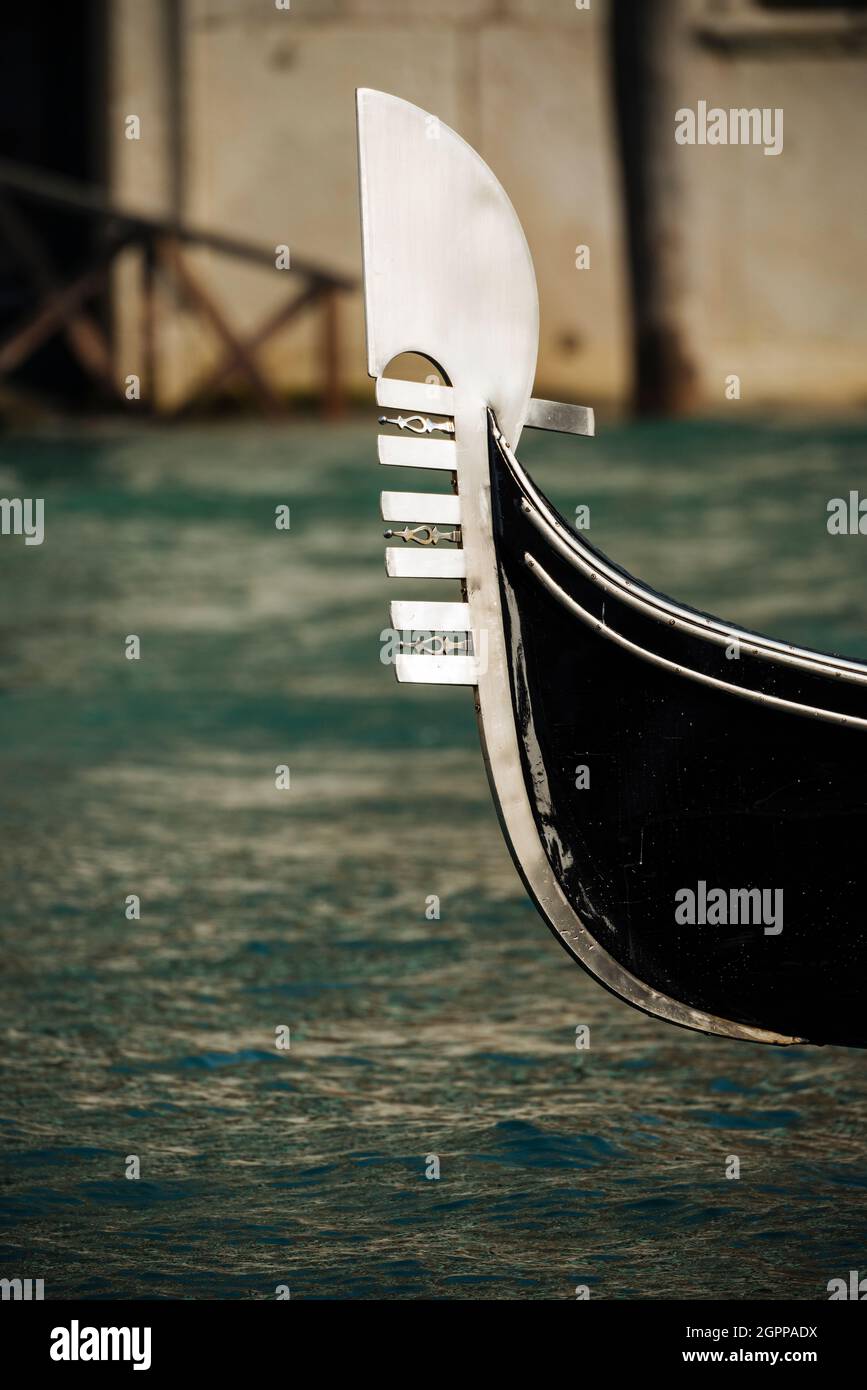 Part of gondola on canal hi-res stock photography and images - Alamy