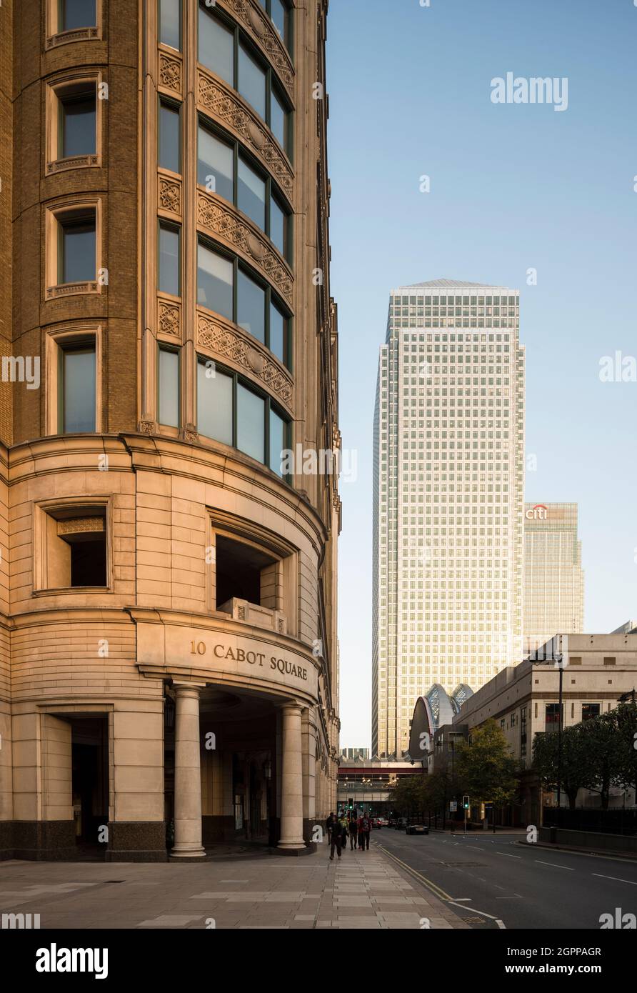 UK, London, Canary Wharf buildings Stock Photo - Alamy