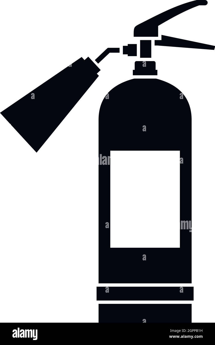 Fire extinguisher icon, simple style Stock Vector