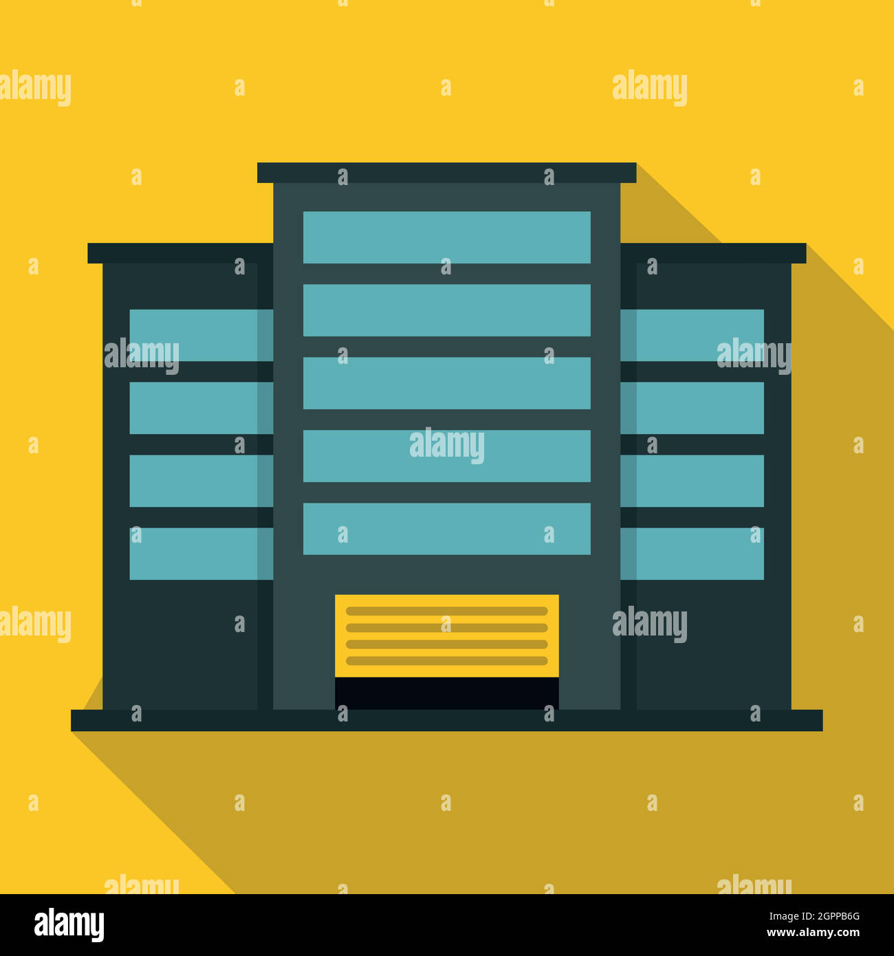 Industrial building icon, flat style Stock Vector Image & Art - Alamy