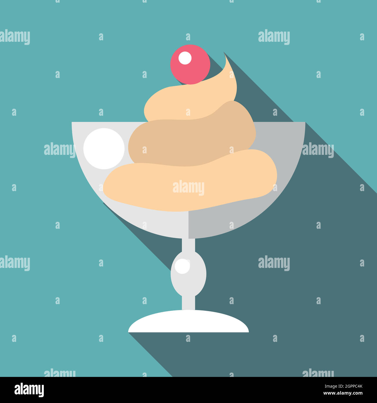 Ice cream icon, flat style Stock Vector Image & Art - Alamy