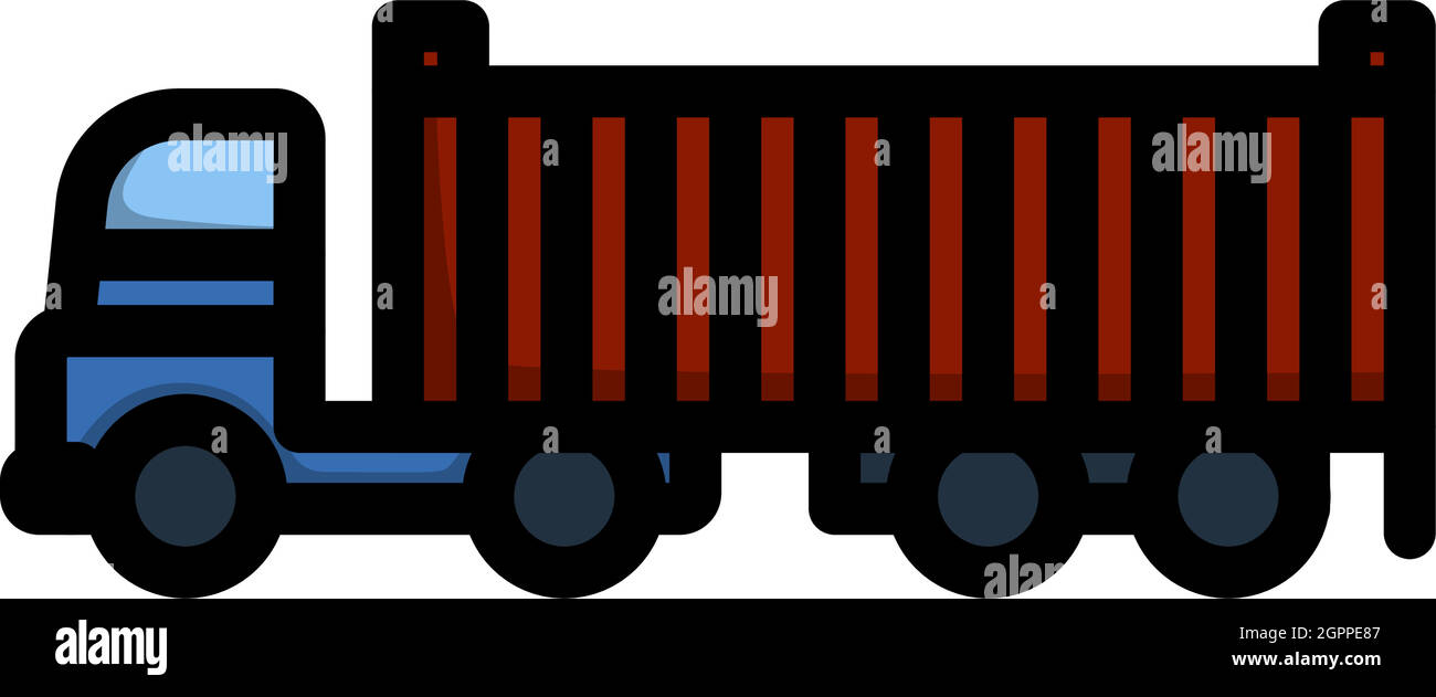 Container Truck Icon Stock Vector