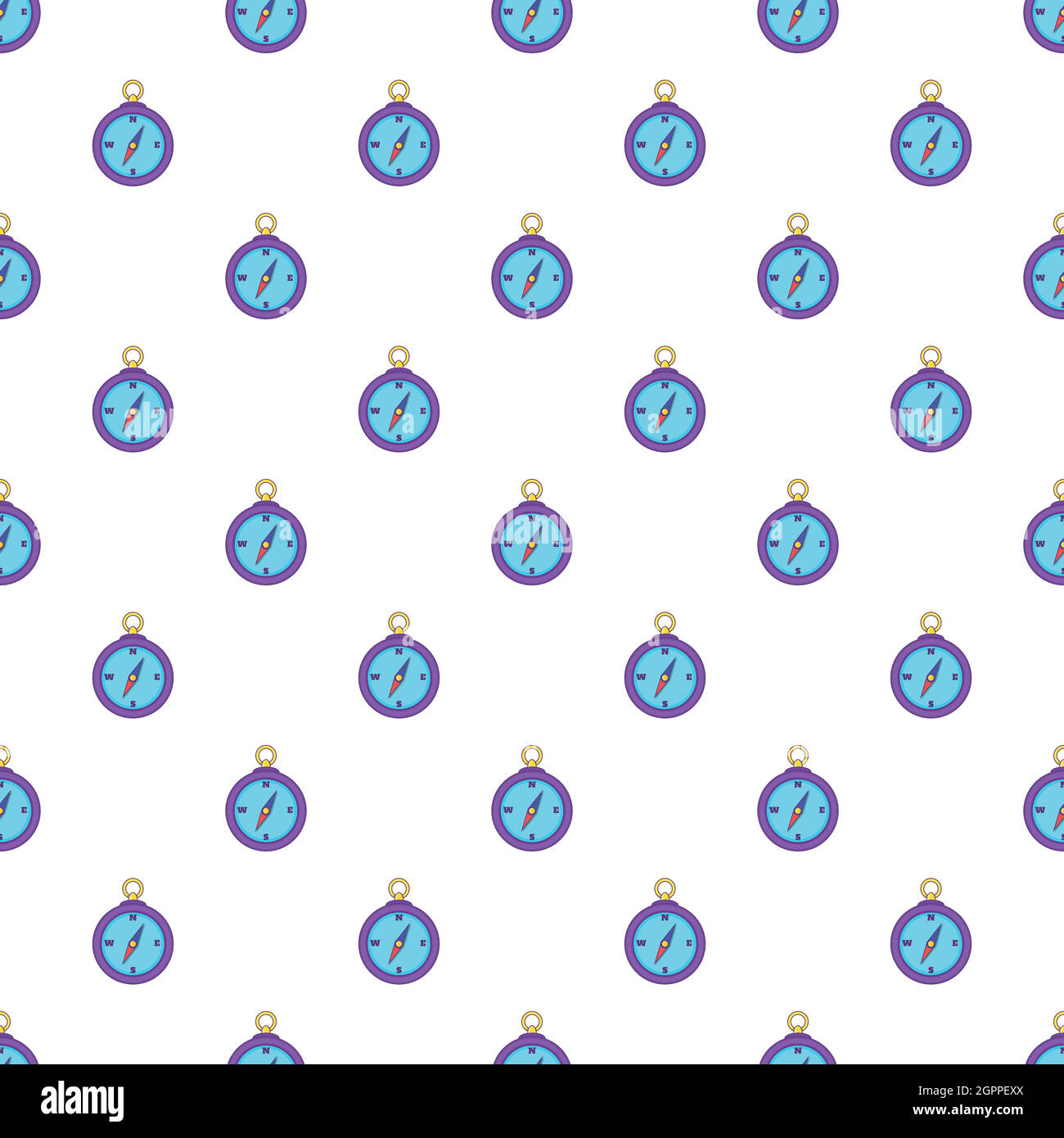 Compass pattern, cartoon style Stock Vector